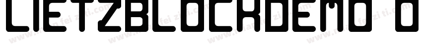 LietzBlockDemo OldcomputerSt字体转换